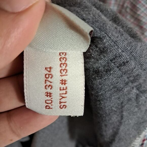 Carbon 2 Cobalt Mens Button Up Shirt Long Sleeve Lined Gauze Collared Plaid XL - Picture 11 of 13